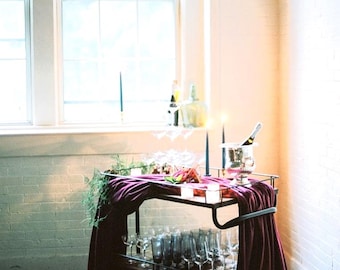 Servilletas de terciopelo color burdeos y morera, Pascua, Acción de Gracias, boda de otoño, despedida de soltera, bohemio, fiesta del té, bodega, aniversario.