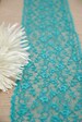 Turquoise, Lace Table Runner, Teal Lace,  Summer,  Beach, Wedding, Mexican theme, Boho, Bridal Shower, Baby shower, Aqua, Frozen, Tea Party 