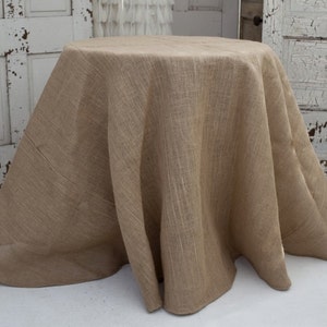 Burlap Tablecloths, Hessian, SHIPS 1 DAY, Round or Square Overlays, Fall wedding, Winery wedding, Rustic winter, Christmas