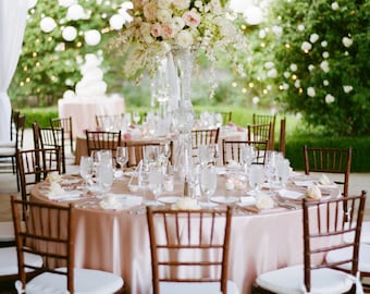 Blush Tablecloths, FREE 1DAY SHIP Overlays,Blush Wedding, Baby Shower, Bridal Shower, Light Pink, Fathers Day, Sweet 16, Derby, Quinceaneras