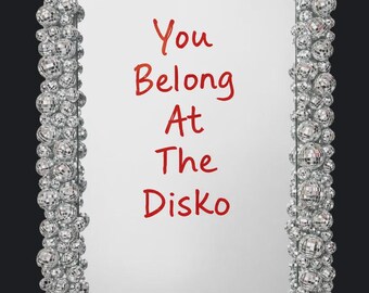 DISKO Mirror Wall Art, Disco Ball Decor, Modern Statement Mirror, Retro Disco Room Decor, Contemporary Wall Artwork, DISKOMODE