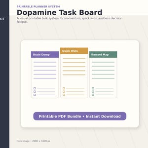Dopamine Task Board Printable Kit