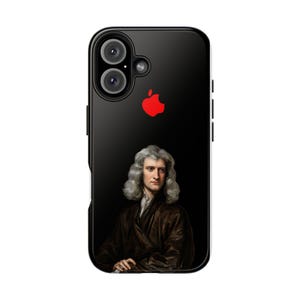 Funny Isaac Newton Phone Case, Physics Genius Clever Design Tough Case for iPhone 16