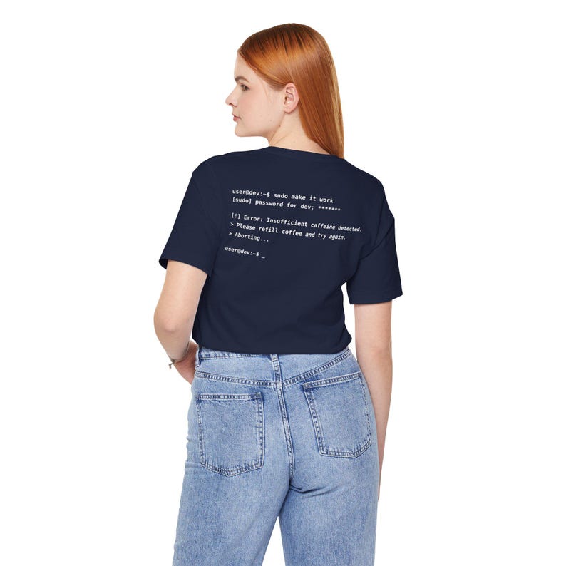 user@dev:- Terminalcode-T-Shirt | Programmierer-T-Shirt, Marineblau Bild 6