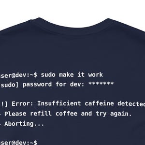 user@dev:- Terminalcode-T-Shirt | Programmierer-T-Shirt, Marineblau Bild 4