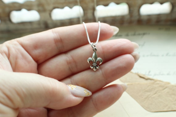 Sterling Silver Fleur-de-lis Necklace, Fleur De Lis Jewelry