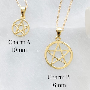 Gold Filled Pentagram Necklace: Tiny Wiccan Jewelry Bild 6