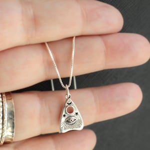 Sterling Silver Ouija Planchette Necklace: Ghost Hunter Jewelry