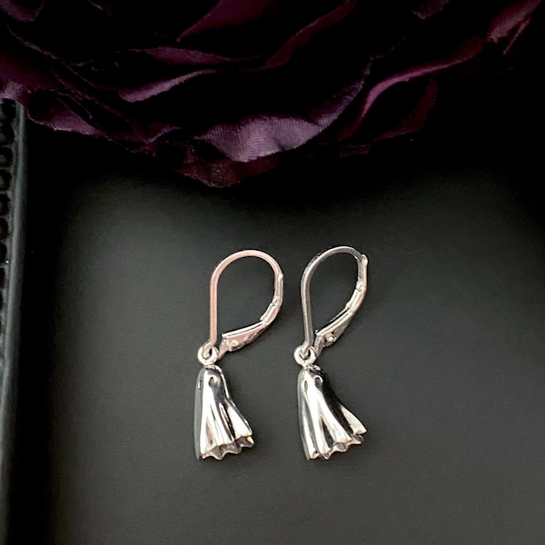 Sterling Silver Ghost Earrings. Ghost Jewelry, Spectre Jewelry, Halloween Jewelry, Waterproof Jewelry, Phantom Jewelry