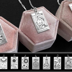Sterling Silver Tarot Card Necklace: Wiccan Jewelry