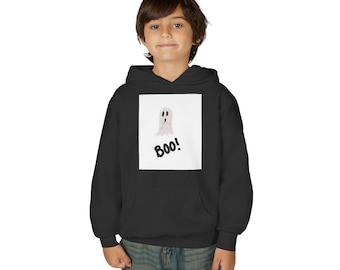 Kids Ghost Boo Hoodie | Halloween Spooky Sweatshirt