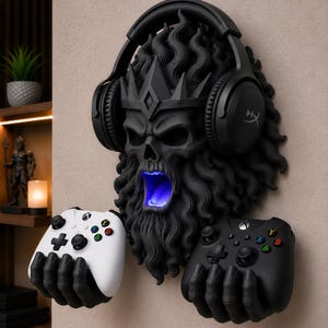 RGB Hades Gaming-Headset-Controller-Wandhalterung | Mythologischer LED-Halter