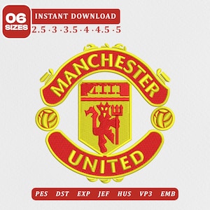 Manchester united logo embroidery - Etsy 日本