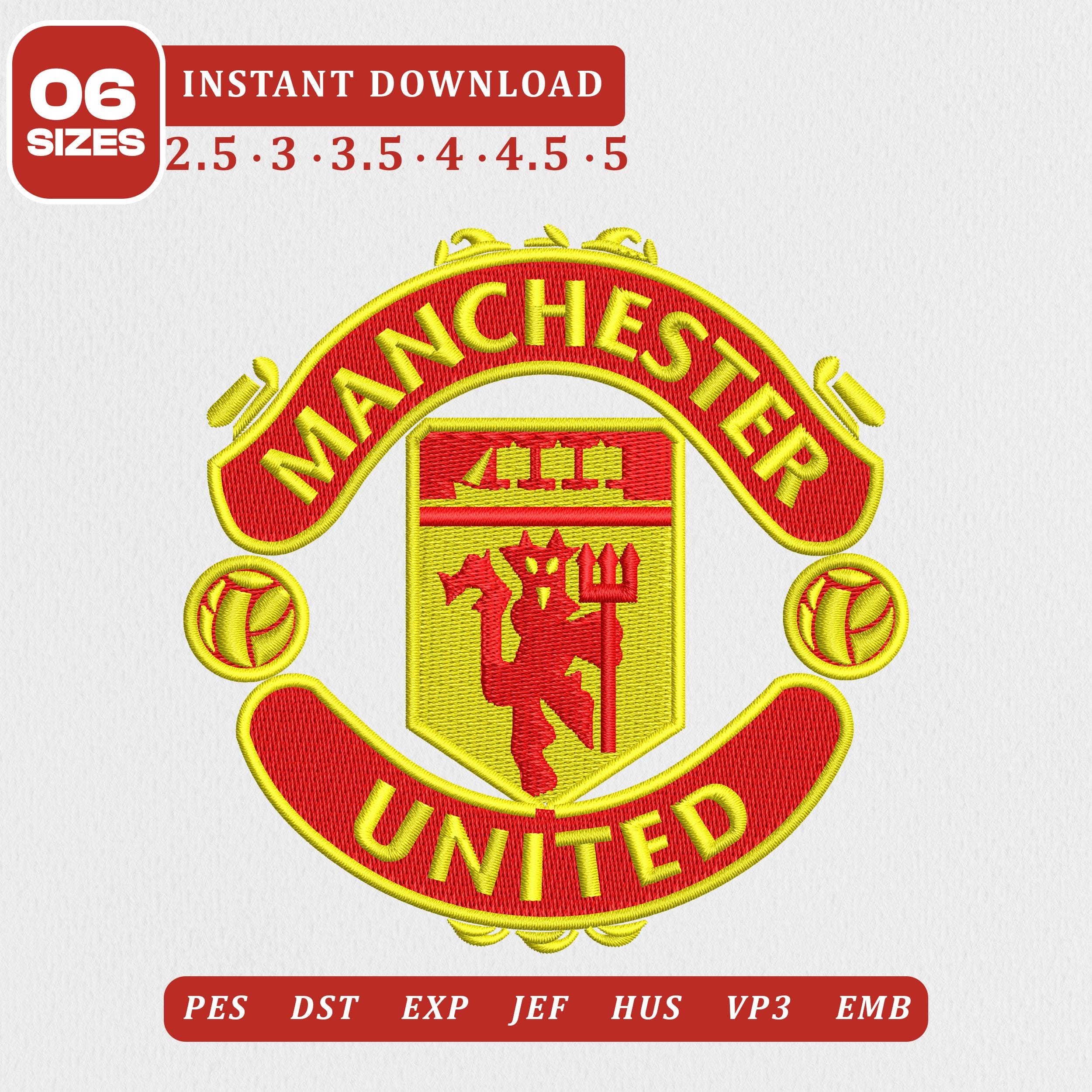美品 MANCHESTAR UNITED エンブレム刺繍ユニフォーム Manchester united logo embroidery - Etsy 日本