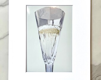 Bubbly- champagne art- archival print