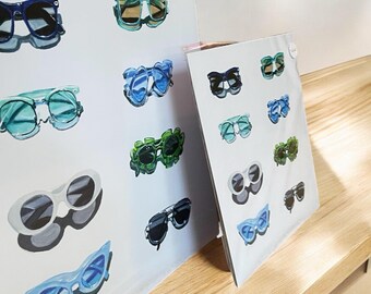 Zonnebril Art- Sunnies 10- archiefafdruk