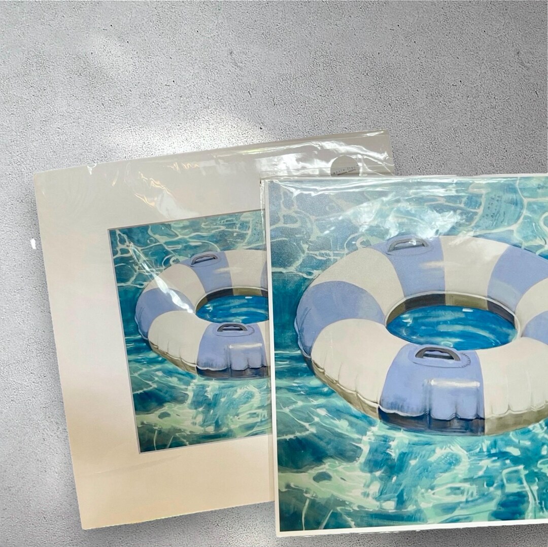 Pool Float Art- Float on 1- Archival Print - Etsy