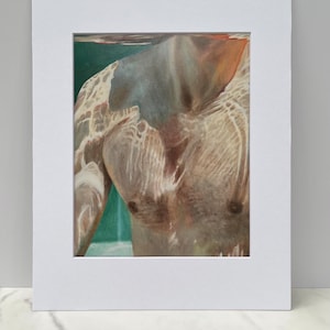Underwater Swimming Art-Light and Man-  ARCHIVAL PRINT