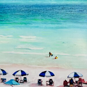 Paesaggio di spiaggia - Sole (versione ritagliata) - STAMPA D'ARCHIVIO