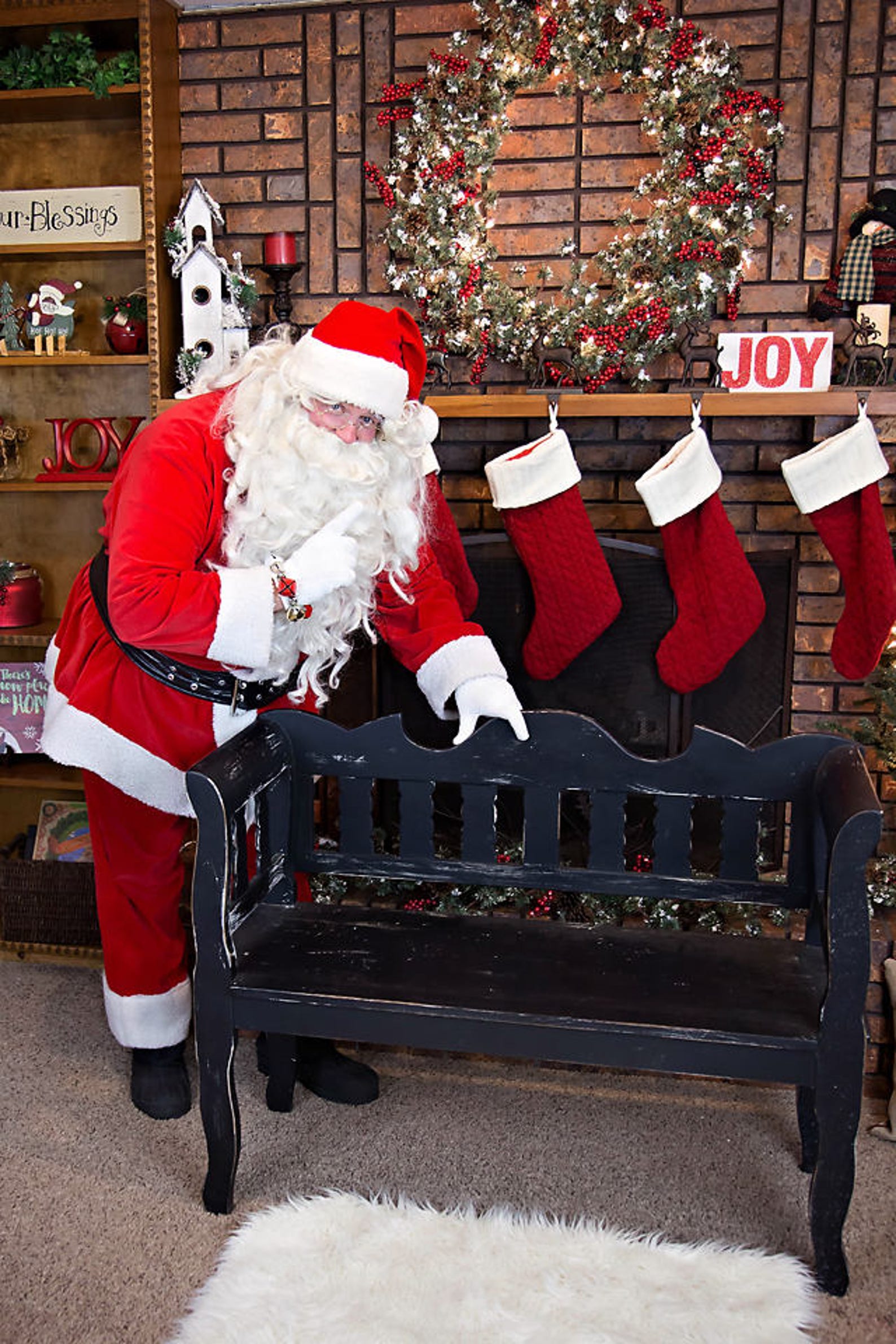 Santa Claus Digital Backdrop - Etsy