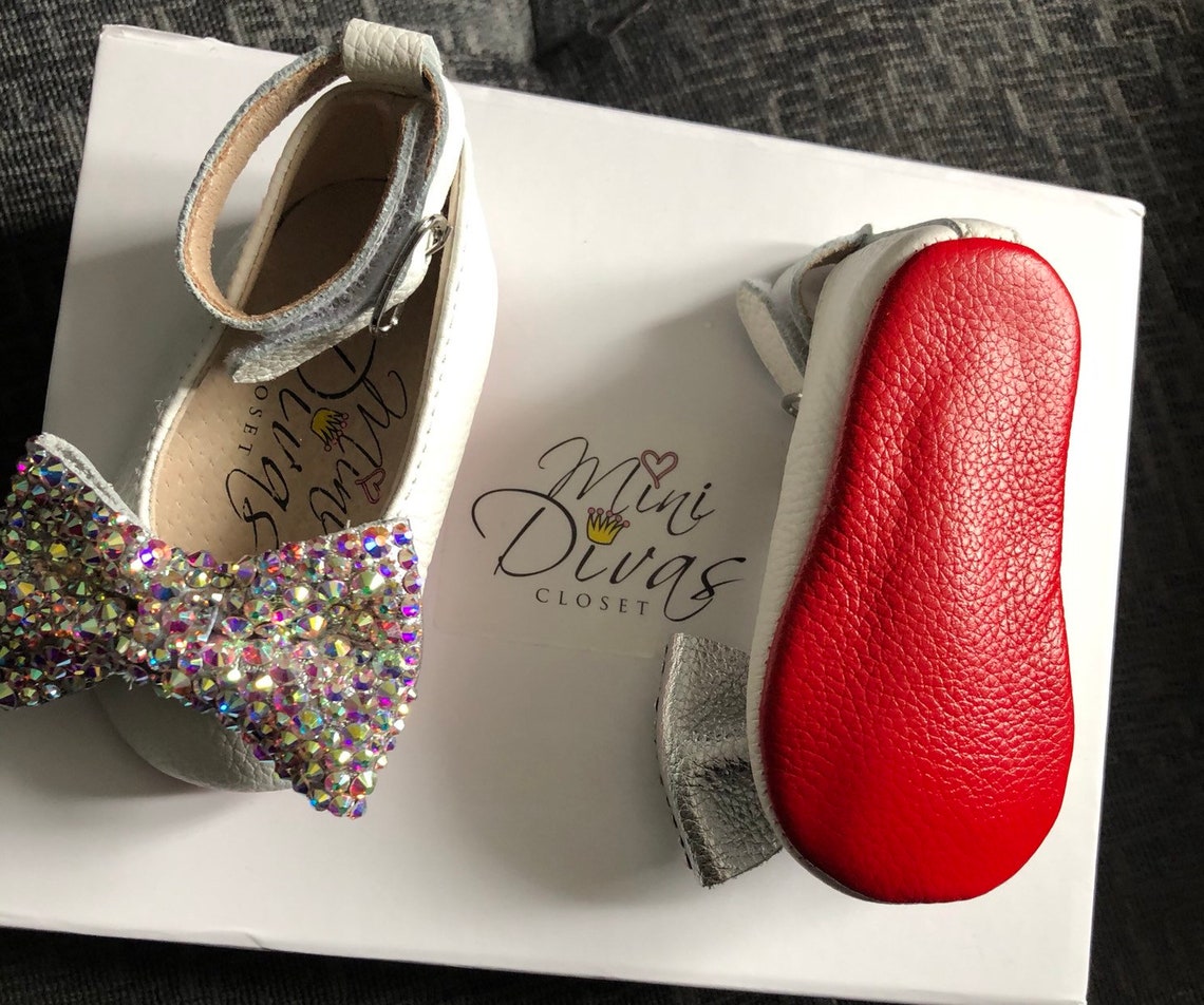 Baby red bottom shoes Etsy