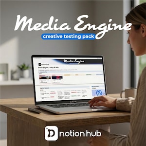 Meta Ads Notion Template | Creative Testing Pack for Agencies & Media Buyers, Campaign Script Engine, Video Ad Production Pipeline Tracker