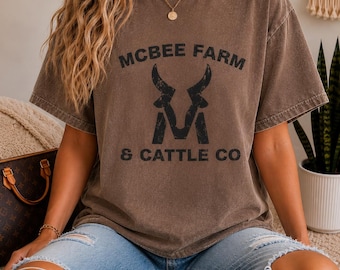 McBee Farm & Cattle Co logo T-shirt | Ranch Graphic Tee, Farm Shirt