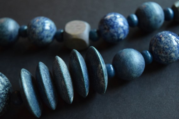 Blue Necklace, Chunky Necklace, Statement Necklac… - image 7