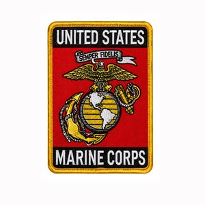 Naszywka haftowana Korpusu Piechoty Morskiej Stanów Zjednoczonych, naszywka wojskowa USMC Eagle Globe Anchor