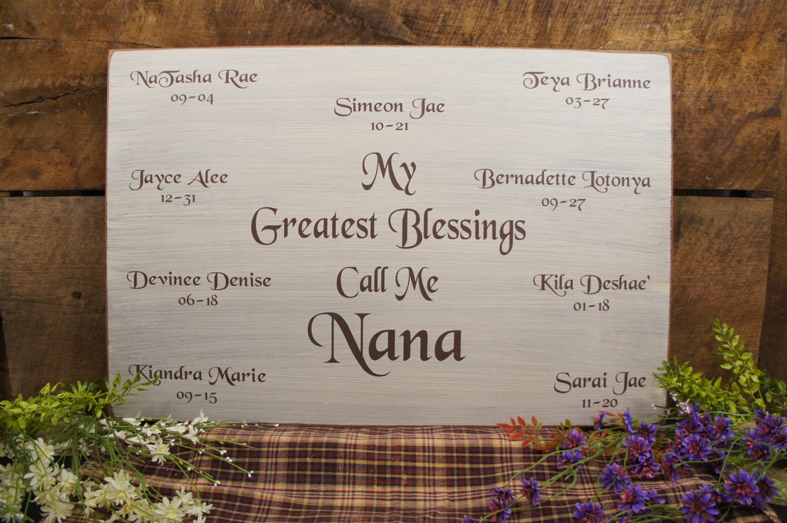 My Greatest Blessings Call Me Nana Personalized With All the - Etsy