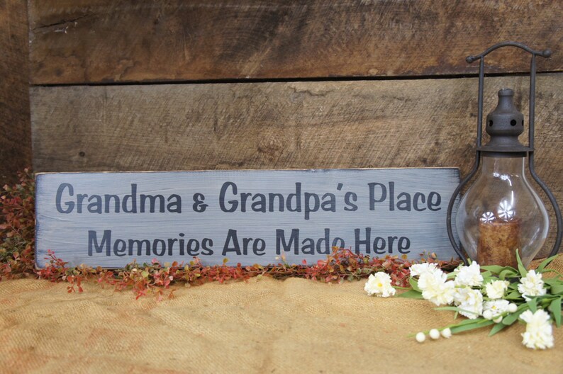 Grandma and Grandpas Place Memories Are Made Here Grandpa | Etsy