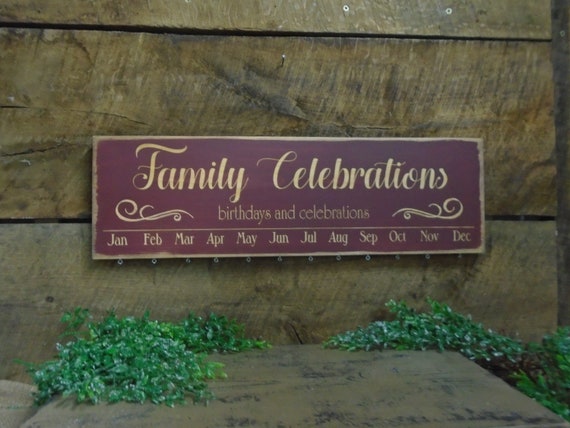 Wooden Family Calendar Family Celebrations Ships Fast Laser Etsy Wooden Family Calendar Family Celebrations Ships Fast Laser Etsy
