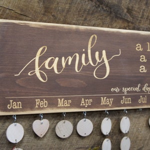 Wooden Family Calendar Family a Little Bit Crazy a Little Bit Loud Wooden Family Calendar Family a Little Bit Crazy a Little Bit Loud