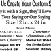 see more listings in the Custom Signs section