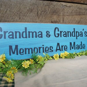 Grandma and Grandpas Place Memories Are Made Here Grandpa grandma grandparent gift We&#39;ll change Place for you & the grandparent info free