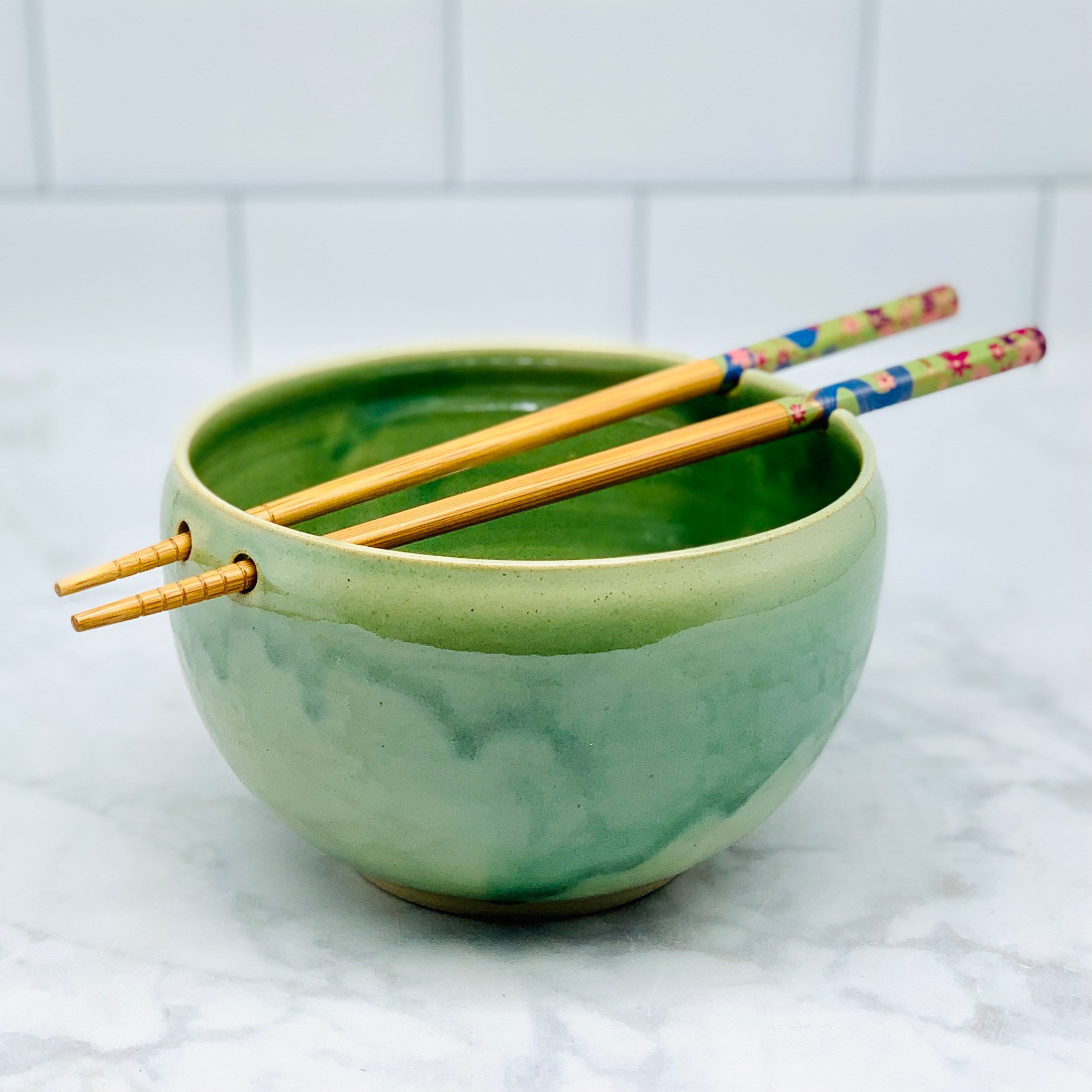 Ramen / Chopstick Holder Bowl Ceramic Bowl Etsy