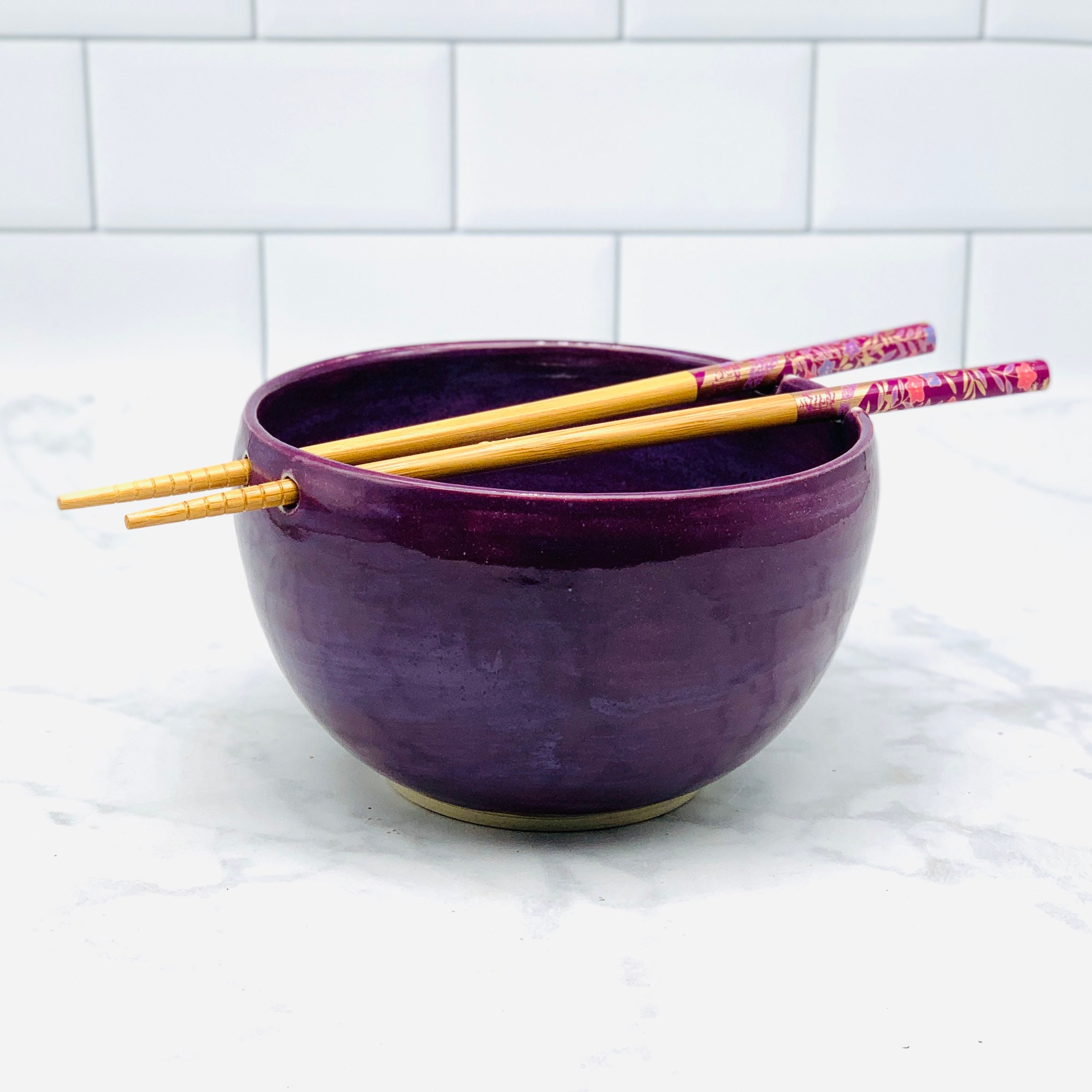 Ramen / Chopstick Holder Bowl Ceramic Bowl Etsy