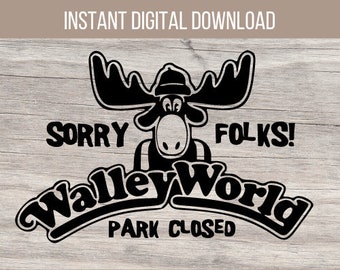 Wally World Cut file, SVG-JPG-PNG, National Lampoons