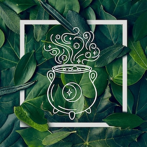 simple cauldron svg, witch cauldron svg, witchy svg, celestial svg, cricut silhouette store, circut cut file, spooky svg, halloween cut file