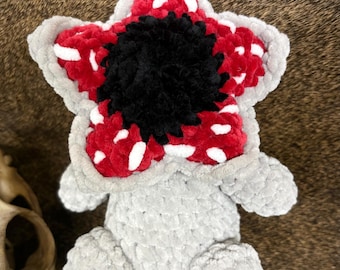 Crochet Monster Plushie: Handmade Chenille Horror Creature