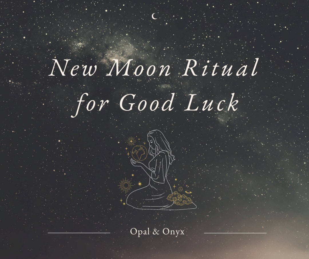 New Moon Ritual Instructions for Good Luck PDF Printaable Etsy