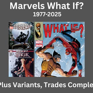 Marvel Tänk om? Komplett serietidningssamling 1977-2025 Plus varianter, byten