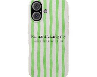 Romanticizing My Wellness Routine phone case | biodegradable iPhone case