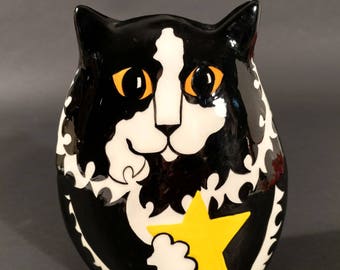 CATS BY NINA Sailor Kitten vase collectible
