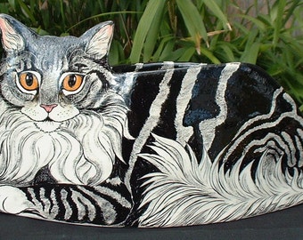 Cat shape planter designed by Nina Lyman Cats By Nina