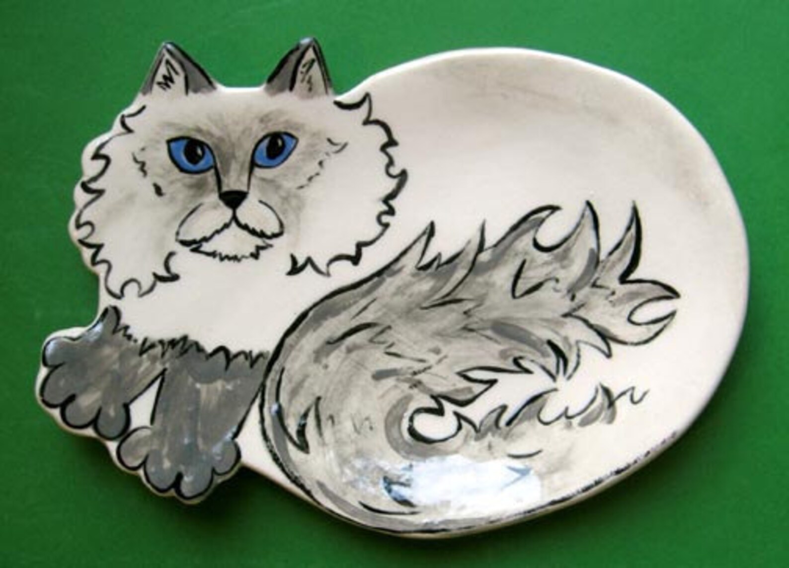 CAT SPOON REST or Soap Dish Trinket Holder or Tea Bag Etsy