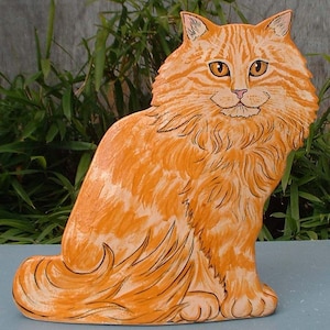 Cat vase , ceramic, designed by Nina Lyman of Cats By Nina from the Rescue Me collection