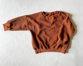 Oversized Waffle Sweater