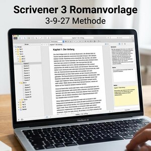 Plantilla de novela de Scrivener 3: Método alemán 3-9-27