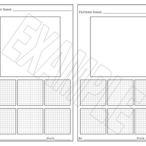 Zentangle Pattern Keeper for Step Outs (With Grid)